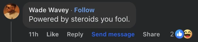 Another social media reaction to Ted’s training progress 8