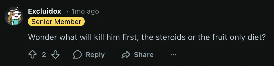 Another social media reaction to Ted’s training progress 13
